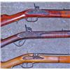 Image 2 : LOT OF 3 ANTIQUE BLACK POWDER RIFLES