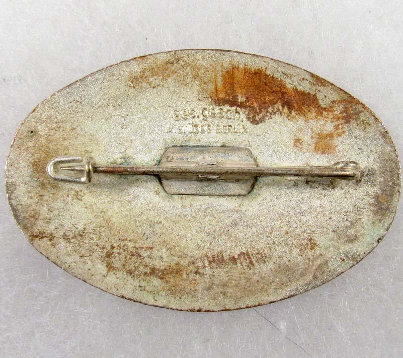 WW2 GERMAN NAZI 1936 BERLIN OLYMPICS RACE CAR BADGE