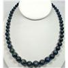 Image 1 : ESTATE JEWELRY - STERLING SILVER AND AZUR MALACHITE NECKLACE