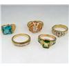 Image 1 : LOT OF 5 ESTATE JEWELRY RINGS