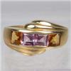 Image 1 : 14K GOLD AND GEMSTONE LADIES RING - 5.3 GRAMS