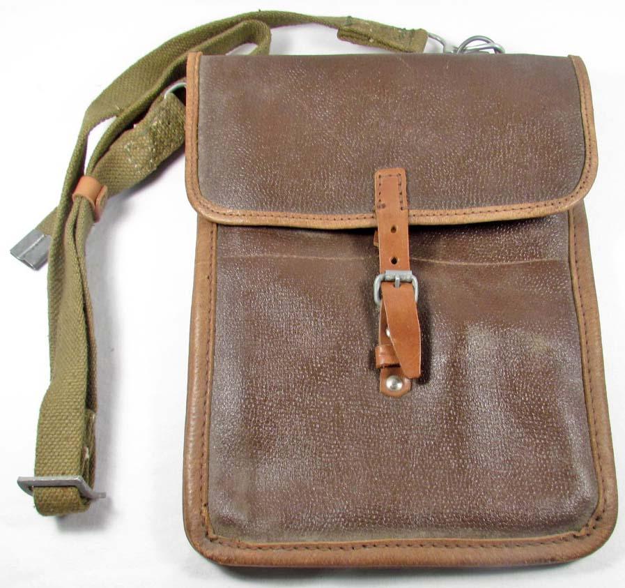 Field Map Case C. 1953 SOVIET RED ARMY FIELD MAP CASE W/ SHOULDER STRAP