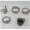 Image 1 : LOT OF 5 ESTATE JEWELRY RINGS