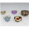 Image 1 : LOT OF 5 ESTATE JEWELRY RINGS