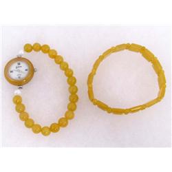 GIANNA ESTATE JEWELRY WATCH AND BRACELET SET