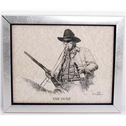 VINTAGE LTD.ED. PRINT OF THE DUKE JOHN WAYNE BY RON ADAIR