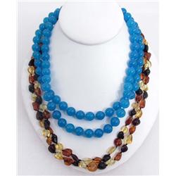 LOT OF 2 ESTATE JEWELRY NECKLACES