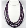 Image 1 : ESTATE JEWELRY - 3 STRAND MOZENBECK AMETHYST NECKLACE
