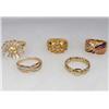 Image 1 : LOT OF 5 STERLING SILVER AND GEMSTONE ESTATE JEWELRY RINGS