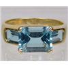 Image 1 : 14K GOLD AND GEMSTONE LADIES RING - 4.5 GRAMS