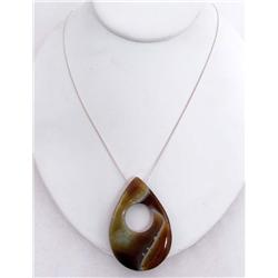 ESTATE JEWELRY STERLING SILVER NECKLACE W/ PENDANT