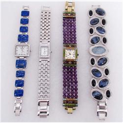 LOT OF 4 ESTATE JEWELRY WOMEN'S WRISTWATCHES