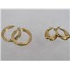 Image 1 : LOT OF 2 PAIRS OF 14K GOLD EARRINGS - 4.1 GRAMS