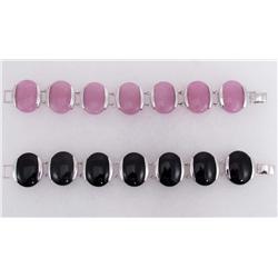 LOT OF 2 ESTATE JEWELRY BRACELETS