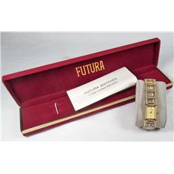 ESTATE JEWELRY - LADIES FUTURA WRIST WATCH IN ORIG. BOX