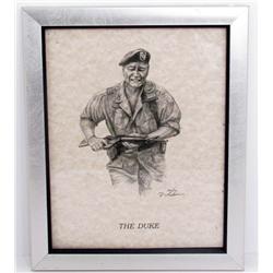 VINTAGE LTD. ED. PRINT OF THE DUKE JOHN WAYNE BY RON ADAIR
