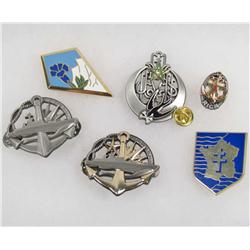 LOT OF 6 FRENCH FOREIGN LEGION BADGES