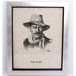 VINTAGE LTD. ED. PRINT OF THE DUKE JOHN WAYNE BY RON ADAIR