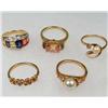 Image 1 : LOT OF 5 ESTATE JEWELRY RINGS