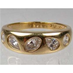 14K GOLD AND GEMSTONES LADIES RING - 3.35 GRAMS