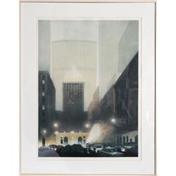 Richard Haas, Park Avenue, Helmsly, Pan Am, Aquatint Etching