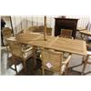 Image 2 : RECTANGULAR TEAK PATIO TABLE & 6 ARMCHAIRS