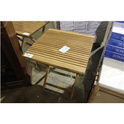 FOLDING TEAK SIDE TABLE