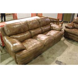 FLEEXSTEEL LEATHER SOFA & LOVE SEAT