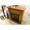 Image 1 : OAK ELECTRIC FIRE PLACE