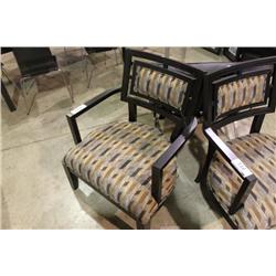 ESPRESSO PATTERNED OCCASIONAL CHAIR