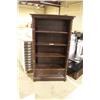 Image 1 : DARK WOOD 4 TIER SINGLE DRAWER BOOKCASE