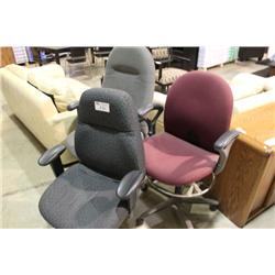 3 ASSORTED OFFICE CHAIRS