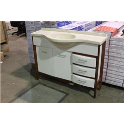 CHERRY 3 DRAWER 2 DOOR BATHROOM VANITY BT-1200C