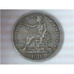 1878-S TRADE DOLLAR (EXTRA FINE)
