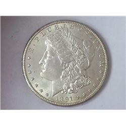1891-S MORGAN SILVER DOLLAR (UNC)