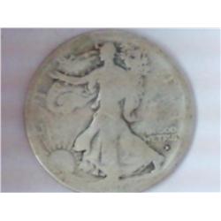 1916-D OBVERSE WALKING LIBERTY HALF DOLLAR