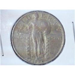 1929-D STANDING LIBERTY QUARTER (EXTRA FINE)