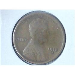 1913-S LINCOLN CENT (GOOD)
