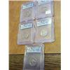 5 ICG BUFFALO NICKEL SLABS 28-D, 29, 35, 36 & 37