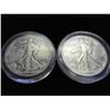 2-1942 WALKING LIBERTY HALF DOLLARS