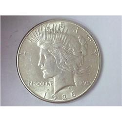1926-S PEACE SILVER DOLLAR (AU)