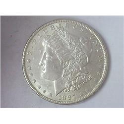 1897 MORGAN SILVER DOLLAR (UNC)