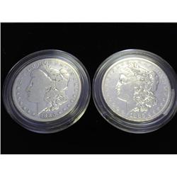 1880-O & 83-O MORGAN SILVER DOLLARS