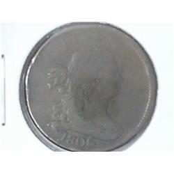 1806 US HALF CENT (FINE) LARGE SIX