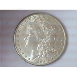 1898-S MORGAN SILVER DOLLAR (AU)