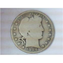 1914 BARBER HALF DOLLAR (KEY DATE) (GOOD)