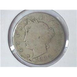 1888 LIBERTY "V" NICKEL TOUGHER DATE