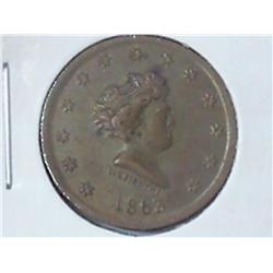 1863 CIVIL WAR TOKEN L. LEIGHTWEIS (EF/AU)