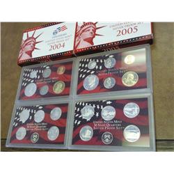 2004 & 05 US SILVER PROOF SETS