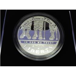 2010 VETERANS DISABLED SILVER DOLLAR PROOF